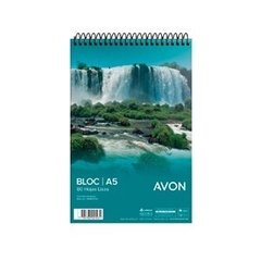 BLOCK ANOTADOR AVON A5 80 HS LISO ESPIRAL