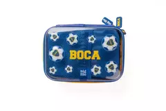 PPR CARTUCHERA TRANSPARENTE CON RELIEVE BOCA 2 PISOS