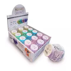 BROCHES CLIPS SIFAP Nº6 FORRADO 60U PASTEL