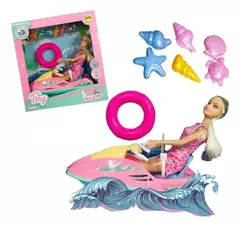 TINY MUÑECA CON MOTO DE AGUA - comprar online
