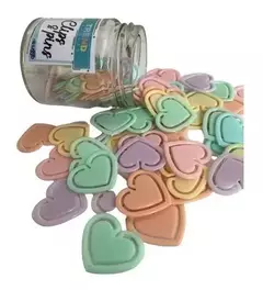 BROCHES CLIPS LIGGO CORAZON POTE X80 PASTEL