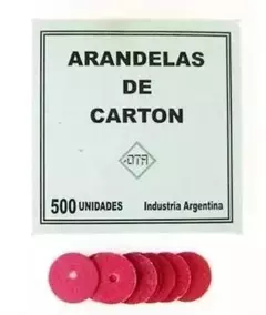 ARANDELAS DE CARTON CAJA X 500 UNI