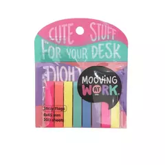BANDERITAS PLAST. MOOVING A. WORK SUPER FINAS NEON - comprar online