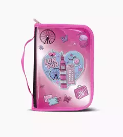 CANOPLA FOOTY 1 PISO ART.F63014 I LOVE ROSA CON NEGRO