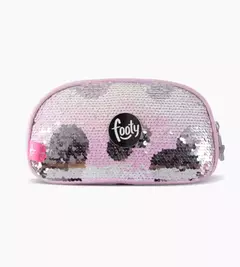 CARTUCHERA FOOTY 2 CIERRES ART.F63022 C/LUZ SUPER HEART ROSA - comprar online