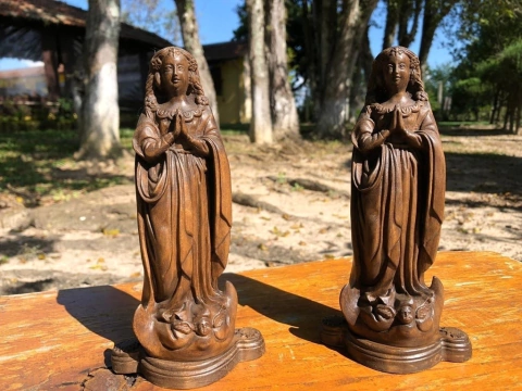 Réplica de Nossa Senhora Aparecida - madeira - comprar online