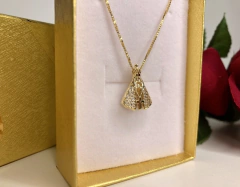 Colar Nossa Senhora Aparecida - dupla face - loja online