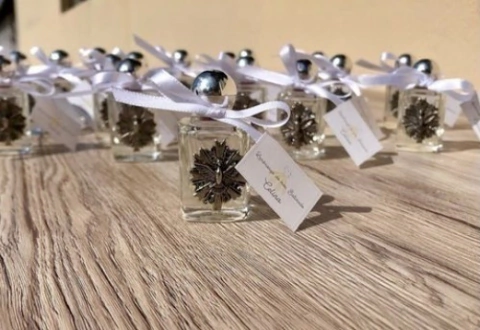 20 Frascos Porta Água-Benta - com tag e fita