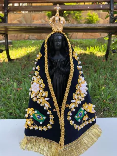 Manto de Nossa Senhora Aparecida Bordado 20 cm - comprar online