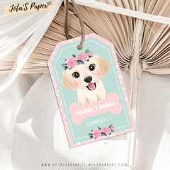 Kit Imprimible PERRITOS FLORAL - comprar online