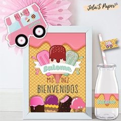 Kit Imprimible HELADOS