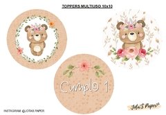 Kit Imprimible OSITA DEL BOSQUE TRIBAL