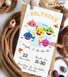 Kit Imprimible BABY SHARK COLORES