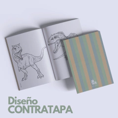 Libro para Pintar Imprimible PARTY REX - Jotas Paper Kits
