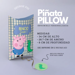 Piñata Pillow GEORGE PIG