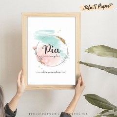 Kit Imprimible ACUARELA SHABBY