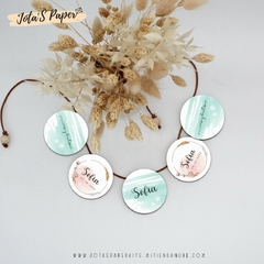 Kit Imprimible ACUARELA SHABBY - Jotas Paper Kits