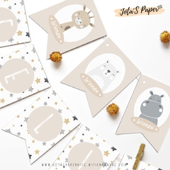 Kit Imprimible ANIMALES NORDICOS