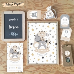 Kit Imprimible ANIMALES NORDICOS - Jotas Paper Kits