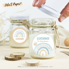 Kit Imprimible ARCOIRIS NORDICO CELESTE - Jotas Paper Kits