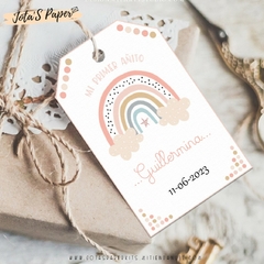 Kit Imprimible ARCOIRIS ROSA en internet