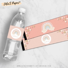 Kit Imprimible ARCOIRIS ROSA - Jotas Paper Kits