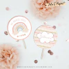 Kit Imprimible ARCOIRIS ROSA