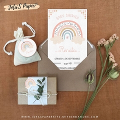 Imagen de Kit Imprimible ARCOIRIS ROSA