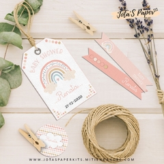 Kit Imprimible ARCOIRIS ROSA - comprar online