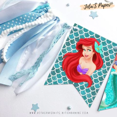Kit Imprimible SIRENITA ARIEL - Jotas Paper Kits
