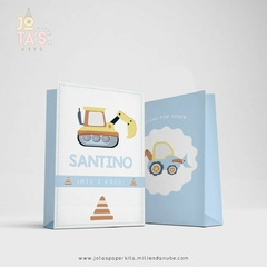 Kit Imprimible AUTITOS Y MAQUINAS - Jotas Paper Kits