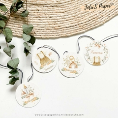 Kit Imprimible BABY BOY VINTAGE - Jotas Paper Kits