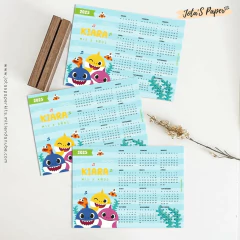 Calendario Mini 2025 BABY SHARK MOD2