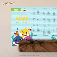 Calendario Mini 2025 BABY SHARK MOD2 - comprar online