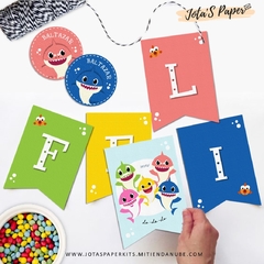Kit Imprimible BABY SHARK COLORES en internet