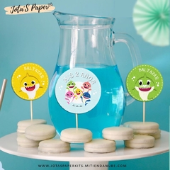 Imagen de Kit Imprimible BABY SHARK COLORES