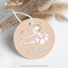 Kit Imprimible BAILARINAS ACUARELA - Jotas Paper Kits