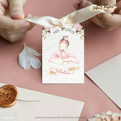 Kit Imprimible BAILARINAS ACUARELA - tienda online