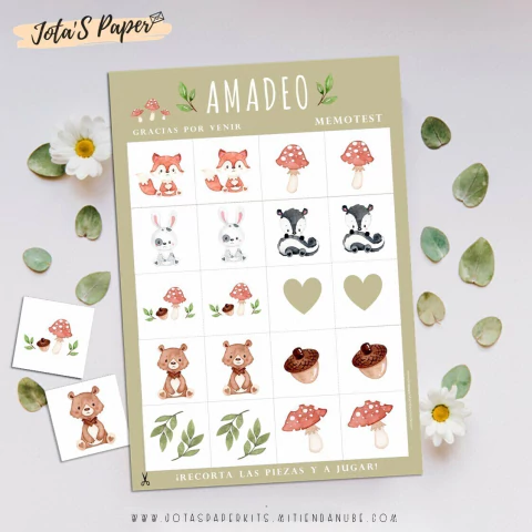 Juego de la Memoria BABY WOODLAND