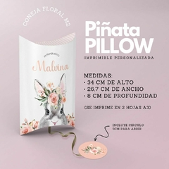 Piñata Pillow CONEJA FLORAL MOD2