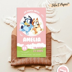 Kit Imprimible BLUEY ROSA - comprar online