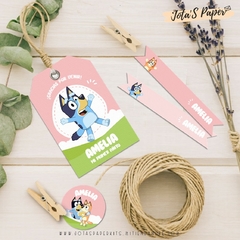 Kit Imprimible BLUEY ROSA