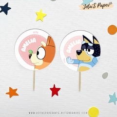 Kit Imprimible BLUEY ROSA - comprar online