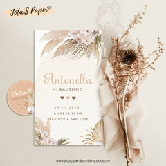 Kit Imprimible FLORAL BOHO - Jotas Paper Kits