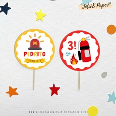 Kit Imprimible BOMBEROS - comprar online