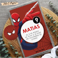 Invitacion Digital HOMBRE ARAÑA
