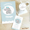 Kit Imprimible BABY ELEFANTE NENE