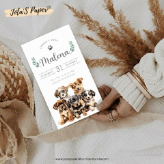 Kit Imprimible CACHORROS ACUARELA en internet