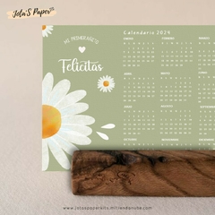 Calendario Mini 2025 MARGARITAS VERDE - comprar online