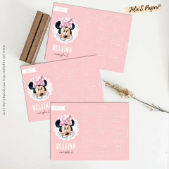 Calendario Mini 2025 MINNIE ROSA MOD2
